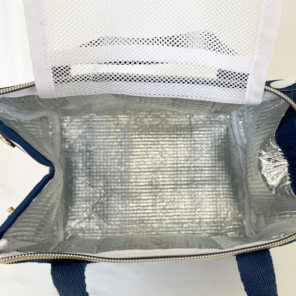 KATE SPADE New York Insulated Lunch Bag Navy Jumbo Dot NWT - Picture 7 of 11